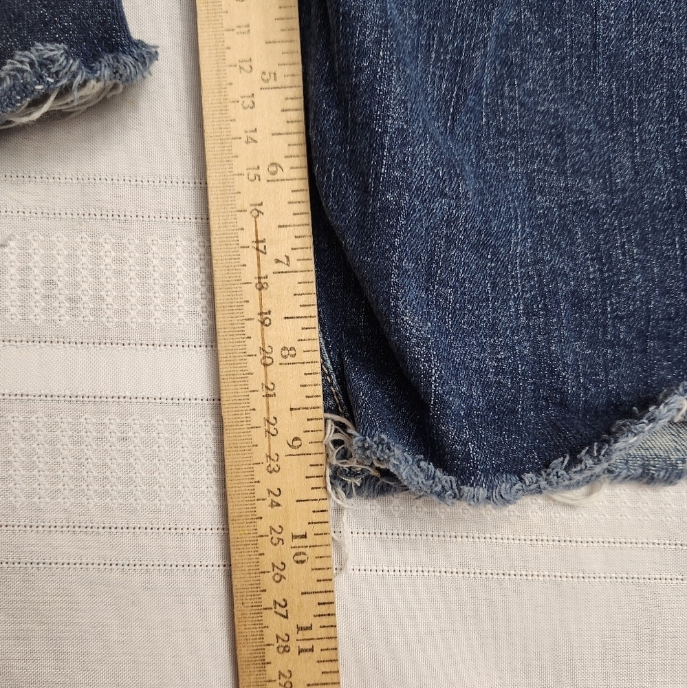 Abercrombie & Fitch blue denim cut off shorts Size 8 - Picture 8 of 8